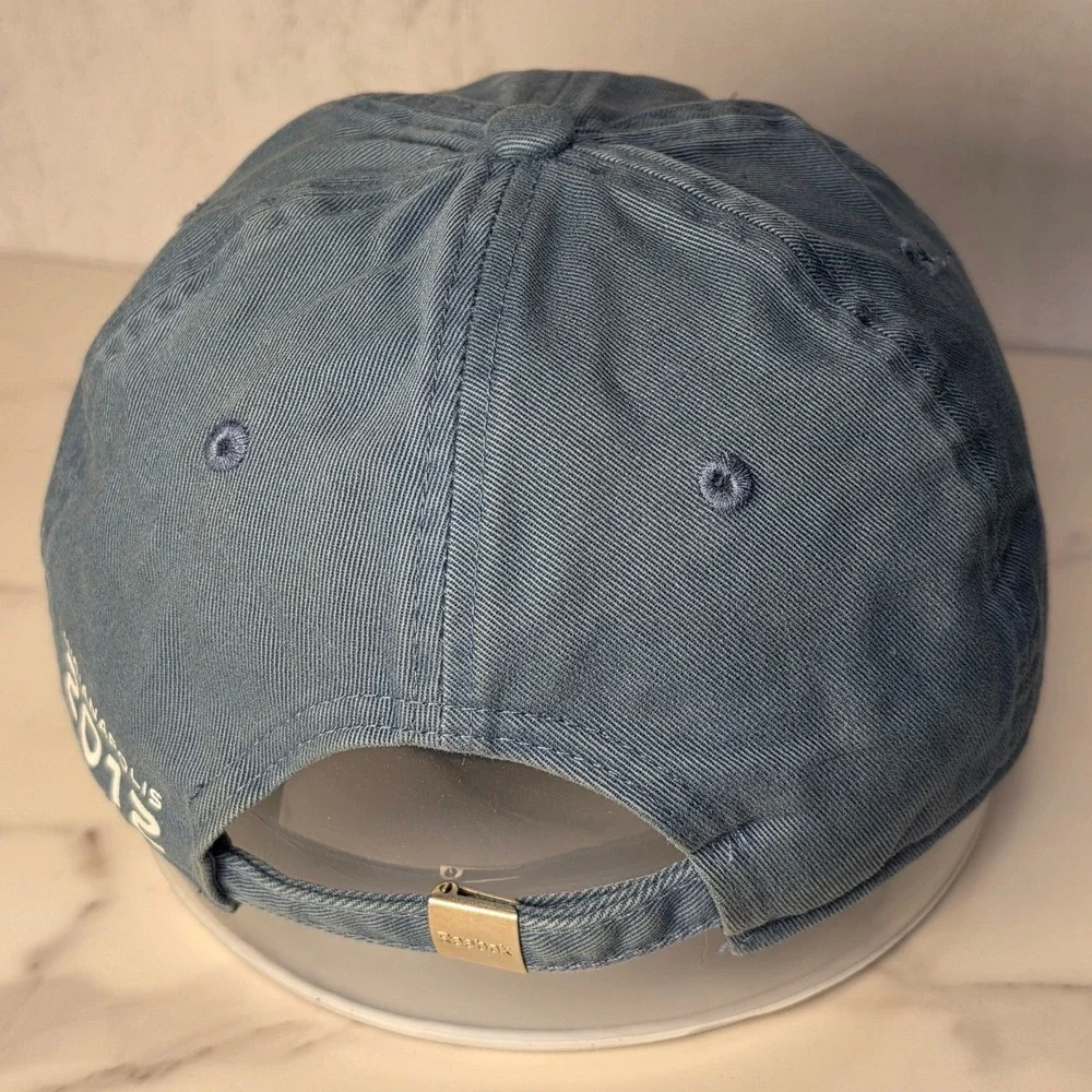 Reebok NFL Super Bowl XLVI Indianapolis 2012 Hat Blue Adjustable Dad Cap Mens